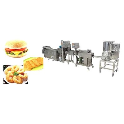 comprar Fabricante chino de hamburguesas máquina de moldeado de hamburguesas línea de producción de bollos de hamburguesa Fabricación en línea