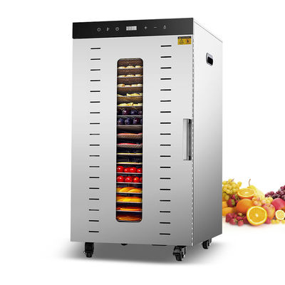 comprar 24 bandejas máquina de secado de alimentos de acero inoxidable deshidratador de alimentos industriales comerciales para la venta Fabricación en línea