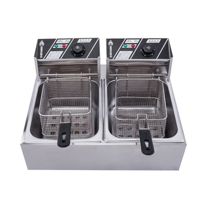 comprar Restaurante Comercial de gas Fritas eléctricas Fritas de patata con depósito doble Fritas de pollo Fritas de pollo Fabricación en línea