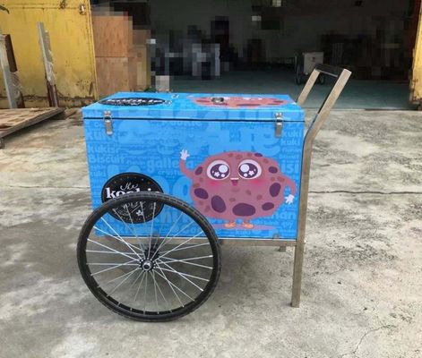 comprar 6 sabores pequeño carro de exhibición de helado italiano Fabricación en línea