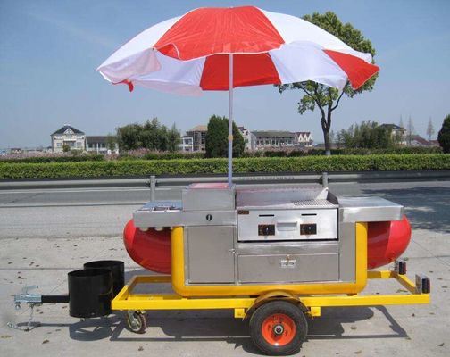 comprar Perrito caliente de alta calidad con grill y freidora de perritos calientes remolque Fabricación en línea