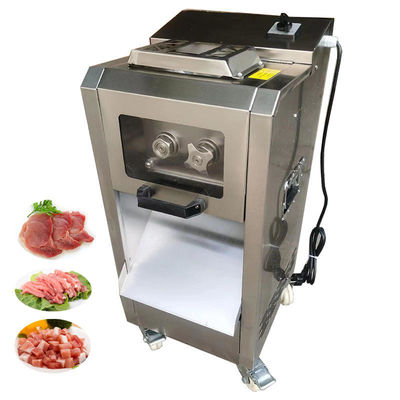 comprar Máquina automática para cortar carne fresca de tocino de 3 mm cuchillo redondo pequeño Fabricación en línea