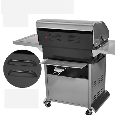 comprar 4 Quemadores Vertical Gas o carbón para barbacoa Grill para uso en el jardín exterior Fabricación en línea