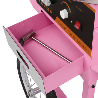 comprar 304 de acero inoxidable máquina automática de algodón de caramelo de lujo fabricante profesional de hilo de algodón de caramelo con carrito Fabricación en línea