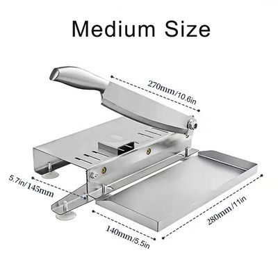 comprar Cuchillo de carne congelada de acero inoxidable Costillas de corte de carne congelada Cortador de carne manual máquina de corte de huesos de carne Fabricación en línea