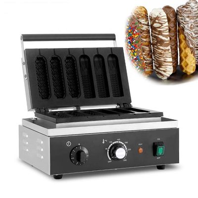 comprar CE Hierro Fundido Máquina eléctrica de otros bocadillos comercial coreano Navidad 6 bastón Waffle de maíz Hot Dog Maker Fabricación en línea
