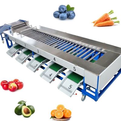 comprar Selección de peso de frutas Máquina de procesamiento de frutas y verduras para clasificar y clasificar frutas Fabricación en línea