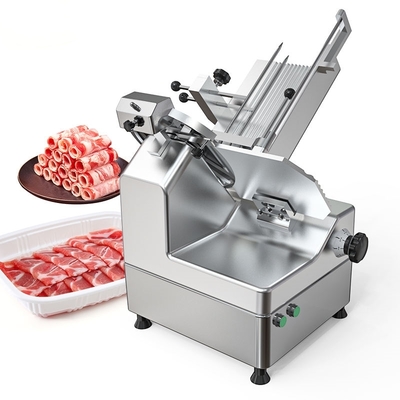 comprar Cortadora de carne comercial totalmente automática de acero inoxidable, larga vida útil, máquina para rebanar carne de res, máquina eléctrica para carne Fabricación en línea