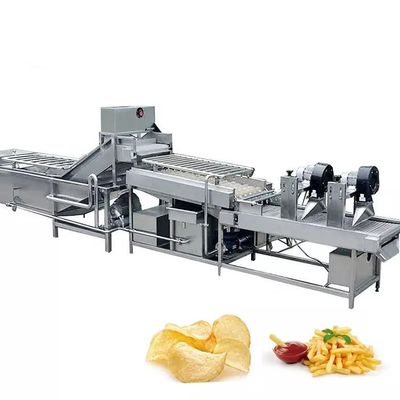 Línea de producción de papas fritas semiautomática para la fabricación de papas fritas congeladas