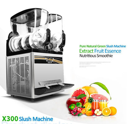 15+15L Máquina de Slush Comercial para la venta 220V/110V 500W Con pantalla LCD con interruptor táctil