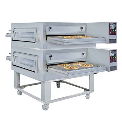 Horno de pizza de cinta transportadora eléctrica comercial utilizado para hornear pizza