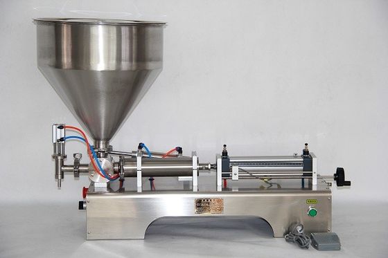 Máquina de embalaje neumático semiautomático lleno de miel mantequilla de maní salsa de soja ketchup botella de mermelada
