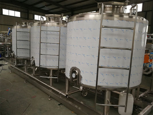 Sistema CIP personalizado Línea de producción de leche condensada limpia en el lugar para la línea de producción de lácteos