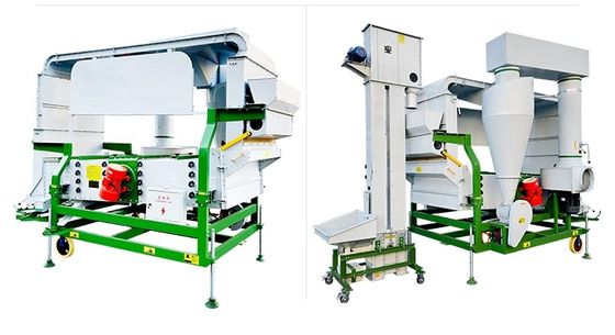 Máquina de procesamiento de granos de fábrica económica de alta productividad doble pantalla de aire