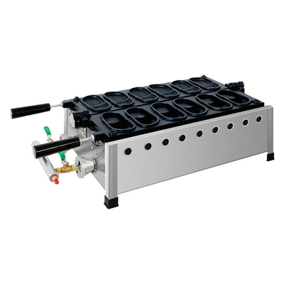 Gas Crocs en forma de Waffle Maker comercial máquina de waffle no adhesivo máquina de gas de acero eléctrico para alimentos y bocadillos